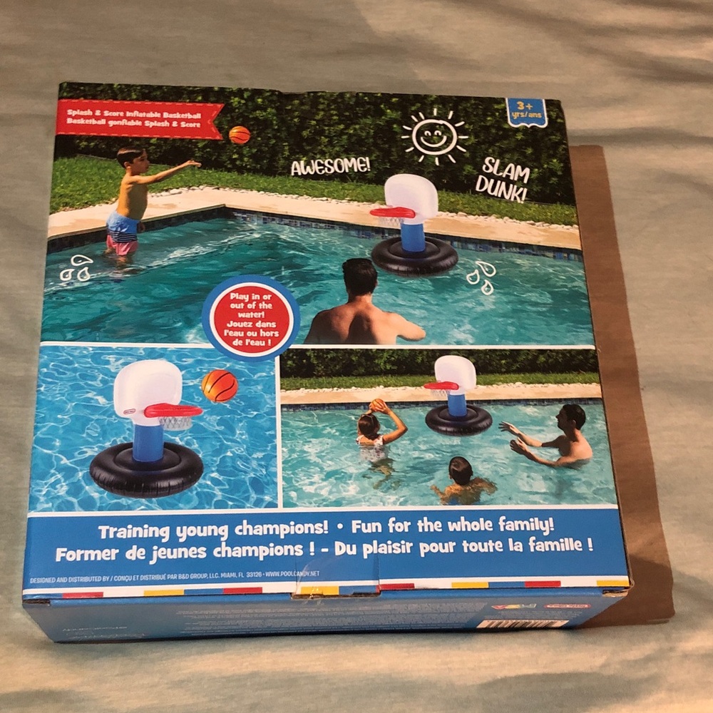 Little Tikes Inflatable Pool Basketball Set - Picture 2 of 6